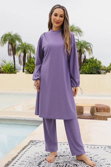 Women's Modest 3-Piece Full Coverage Burkini Swimsuit